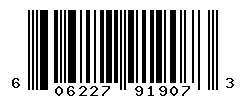 UPC barcode number 606227919073