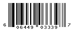 UPC barcode number 606449033397