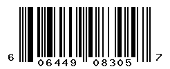 UPC barcode number 606449083057