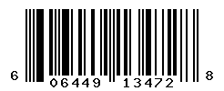 UPC barcode number 606449134728
