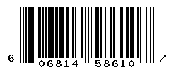 UPC barcode number 606814586107