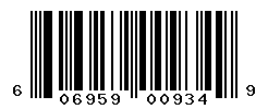 UPC barcode number 606959009349