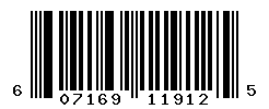 UPC barcode number 607169119125