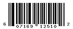 UPC barcode number 607169125102