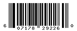 UPC barcode 607178292260
