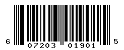 UPC barcode number 607203019015