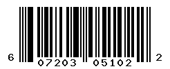 UPC barcode number 607203051022