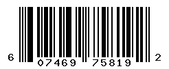 UPC barcode 607469758192