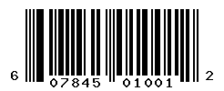 UPC barcode number 607845010012