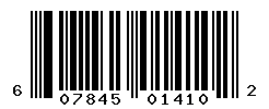 UPC barcode number 607845014102