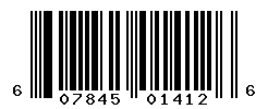 UPC barcode number 607845014126