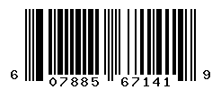 UPC barcode number 607885671419