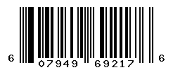 UPC barcode number 607949692176