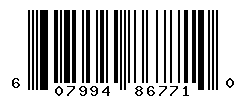 UPC barcode number 607994867710