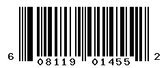 UPC barcode number 608119014552