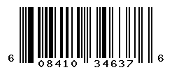 UPC barcode number 608410346376