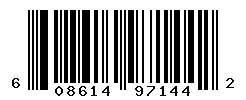 UPC barcode number 608614971442