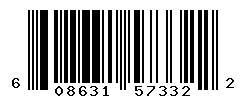 UPC barcode number 608631573322