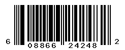 UPC barcode number 608866242482