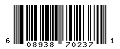 UPC barcode number 608938702371