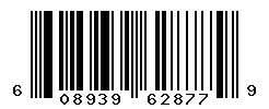 UPC barcode number 608939628779