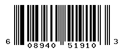 UPC barcode number 608940519103