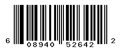 UPC barcode number 608940526422