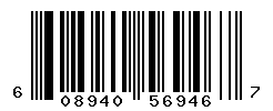 UPC barcode number 608940569467