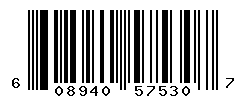 UPC barcode number 608940575307