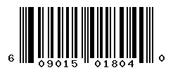 UPC barcode 609015018040