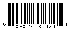 UPC barcode 609015023761