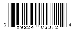 UPC barcode number 609224833724 lookup