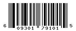 upc 609301791015 barcode image