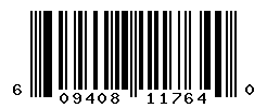 UPC barcode number 609408117640