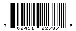 UPC barcode number 609411927878