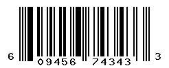 UPC barcode number 609456743433