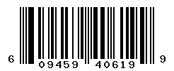 UPC barcode number 609459406199