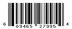 UPC barcode number 609465279954