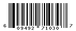 upc 609492710307 barcode image
