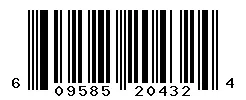 UPC barcode 609585204324