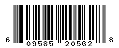 UPC barcode 609585205628