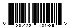 UPC barcode number 609722205085