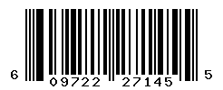 UPC barcode number 609722271455