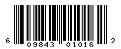 UPC barcode number 609843010162