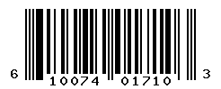 UPC barcode number 610074017103