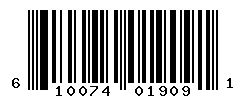 UPC barcode number 610074019091