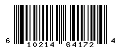 UPC barcode 610214641724