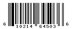 UPC barcode number 610214645036