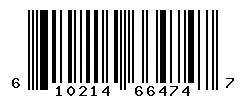 UPC barcode 610214664747
