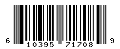 UPC barcode number 610395717089